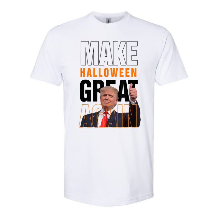 Trump Make Halloween Great Again Pro Trump 2024 Halloween Softstyle CVC T-Shirt