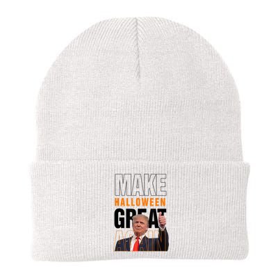 Trump Make Halloween Great Again Pro Trump 2024 Halloween Knit Cap Winter Beanie