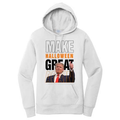 Trump Make Halloween Great Again Pro Trump 2024 Halloween Women's Pullover Hoodie