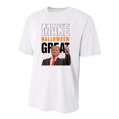 Trump Make Halloween Great Again Pro Trump 2024 Halloween Youth Performance Sprint T-Shirt