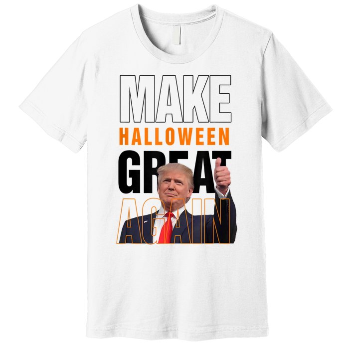 Trump Make Halloween Great Again Pro Trump 2024 Halloween Premium T-Shirt