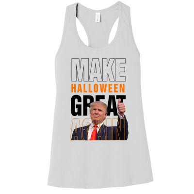 Trump Make Halloween Great Again Pro Trump 2024 Halloween Women's Racerback Tank