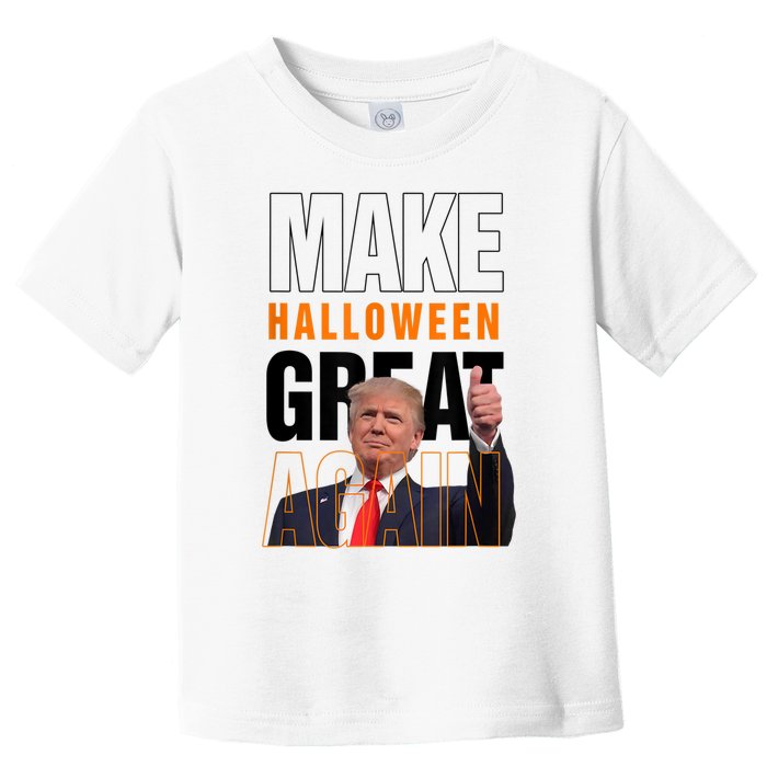 Trump Make Halloween Great Again Pro Trump 2024 Halloween Toddler T-Shirt