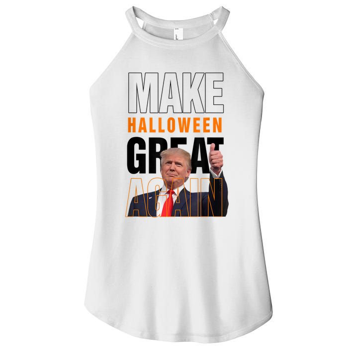 Trump Make Halloween Great Again Pro Trump 2024 Halloween Women's Perfect Tri Rocker Tank