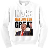 Trump Make Halloween Great Again Pro Trump 2024 Halloween Kids Sweatshirt