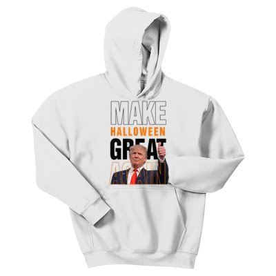 Trump Make Halloween Great Again Pro Trump 2024 Halloween Kids Hoodie