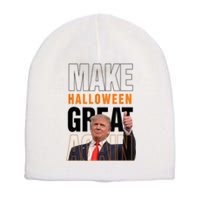 Trump Make Halloween Great Again Pro Trump 2024 Halloween Short Acrylic Beanie