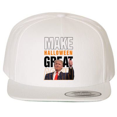 Trump Make Halloween Great Again Pro Trump 2024 Halloween Wool Snapback Cap