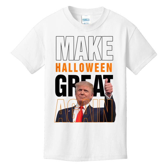 Trump Make Halloween Great Again Pro Trump 2024 Halloween Kids T-Shirt