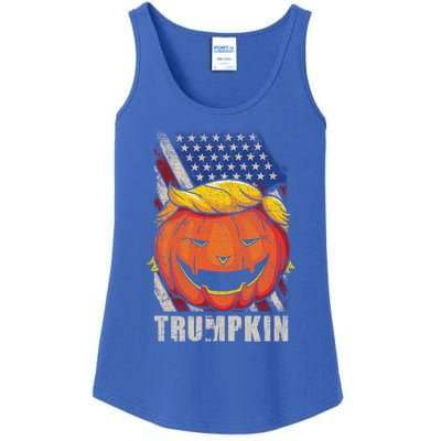 Trumpkin Make Halloween Great Again Patriotic Usa Distressed Gift Ladies Essential Tank