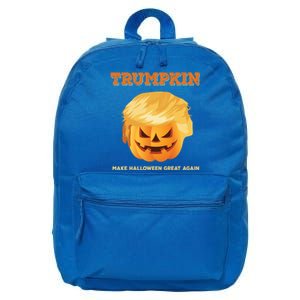 Trumpkin Make Halloween Great Again President Trump Pumpkin Cool Gift 16 in Basic Backpack