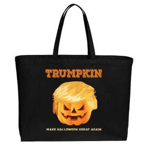 Trumpkin Make Halloween Great Again President Trump Pumpkin Cool Gift Cotton Canvas Jumbo Tote