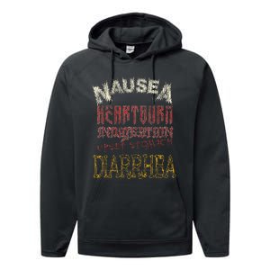 Thrash Metal Heavy Nausea Heartburn Concert Performance Fleece Hoodie