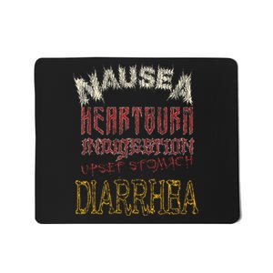 Thrash Metal Heavy Nausea Heartburn Concert Mousepad