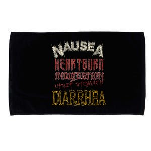 Thrash Metal Heavy Nausea Heartburn Concert Microfiber Hand Towel