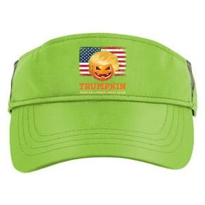 Trumpkin Make Halloween Great Again President Trump Pumpkin Gift Adult Drive Performance Visor