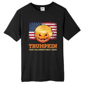 Trumpkin Make Halloween Great Again President Trump Pumpkin Gift Tall Fusion ChromaSoft Performance T-Shirt