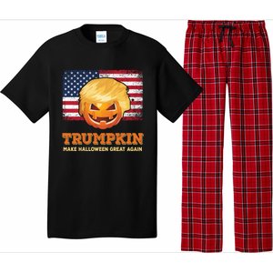 Trumpkin Make Halloween Great Again President Trump Pumpkin Gift Pajama Set