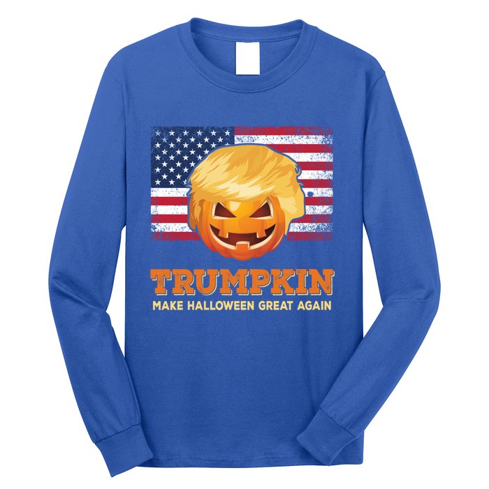 Trumpkin Make Halloween Great Again President Trump Pumpkin Gift Long Sleeve Shirt