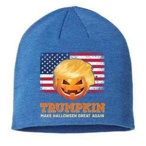 Trumpkin Make Halloween Great Again President Trump Pumpkin Gift Sustainable Beanie