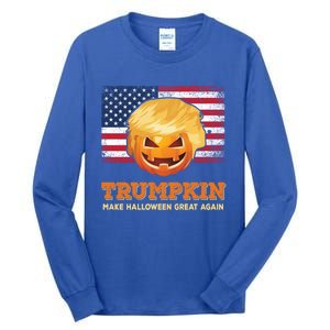 Trumpkin Make Halloween Great Again President Trump Pumpkin Gift Tall Long Sleeve T-Shirt