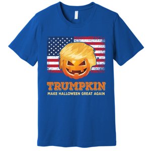 Trumpkin Make Halloween Great Again President Trump Pumpkin Gift Premium T-Shirt