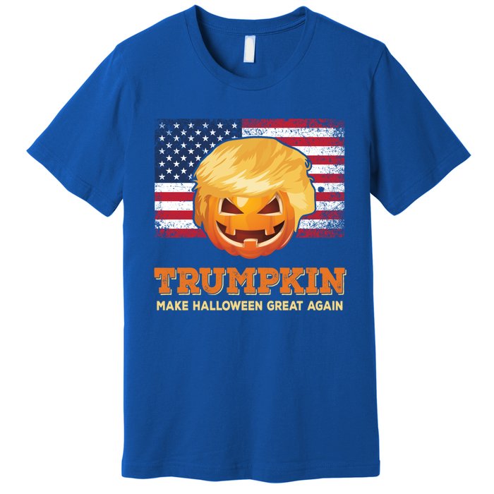 Trumpkin Make Halloween Great Again President Trump Pumpkin Gift Premium T-Shirt