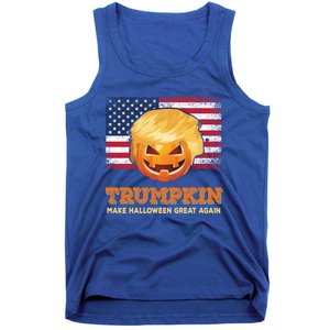 Trumpkin Make Halloween Great Again President Trump Pumpkin Gift Tank Top