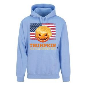 Trumpkin Make Halloween Great Again President Trump Pumpkin Gift Unisex Surf Hoodie