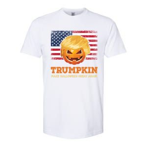 Trumpkin Make Halloween Great Again President Trump Pumpkin Gift Softstyle CVC T-Shirt