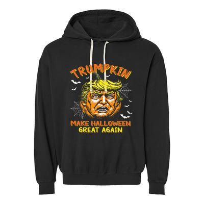 Trumpkin Make Halloween Great Again Funny Trump 2024 Usa Garment-Dyed Fleece Hoodie