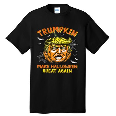 Trumpkin Make Halloween Great Again Funny Trump 2024 Usa Tall T-Shirt