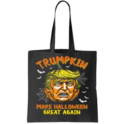 Trumpkin Make Halloween Great Again Funny Trump 2024 Usa Tote Bag