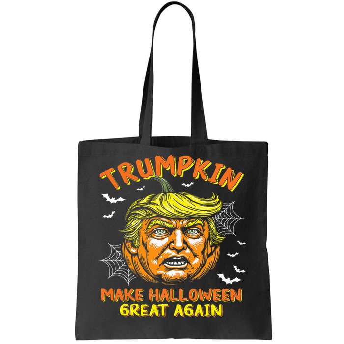 Trumpkin Make Halloween Great Again Funny Trump 2024 Usa Tote Bag