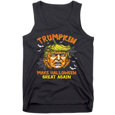 Trumpkin Make Halloween Great Again Funny Trump 2024 Usa Tank Top