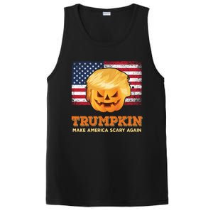 Trumpkin Make Halloween Great Again President Trump Pumpkin Gift PosiCharge Competitor Tank