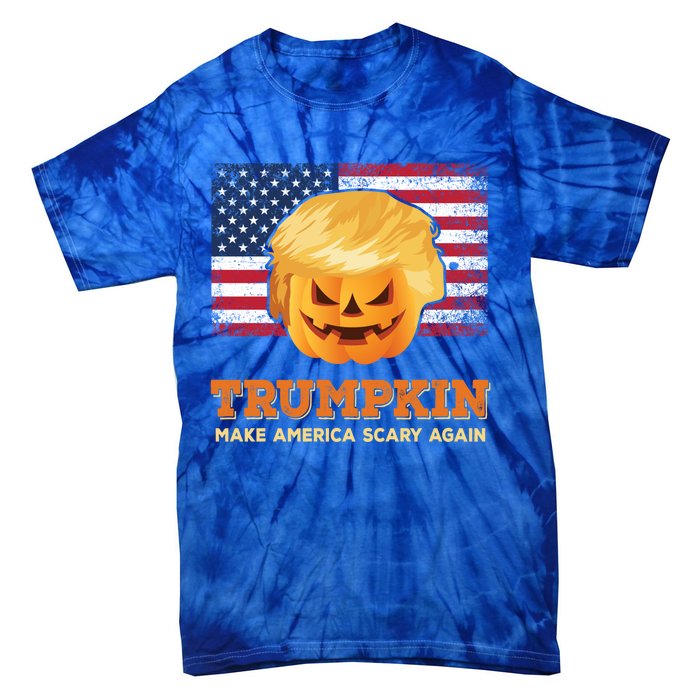 Trumpkin Make Halloween Great Again President Trump Pumpkin Gift Tie-Dye T-Shirt