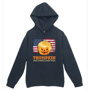 Trumpkin Make Halloween Great Again President Trump Pumpkin Gift Urban Pullover Hoodie