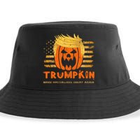 Trumpkin Make Halloween Great Again Funny Trump 2024 Sustainable Bucket Hat