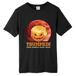 Trumpkin Make Halloween Great Again President Trump Pumpkin Gift Tall Fusion ChromaSoft Performance T-Shirt