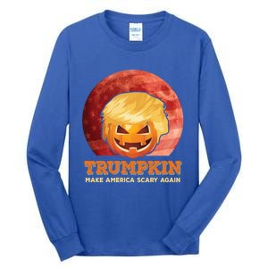 Trumpkin Make Halloween Great Again President Trump Pumpkin Gift Tall Long Sleeve T-Shirt