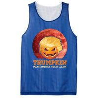 Trumpkin Make Halloween Great Again President Trump Pumpkin Gift Mesh Reversible Basketball Jersey Tank