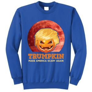 Trumpkin Make Halloween Great Again President Trump Pumpkin Gift Tall Sweatshirt