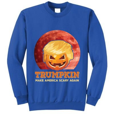 Trumpkin Make Halloween Great Again President Trump Pumpkin Gift Tall Sweatshirt