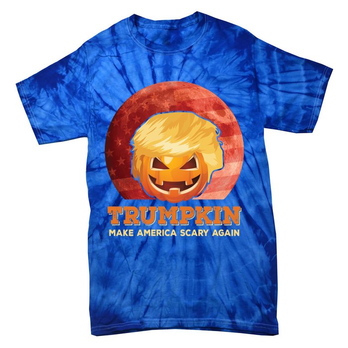 Trumpkin Make Halloween Great Again President Trump Pumpkin Gift Tie-Dye T-Shirt