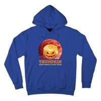 Trumpkin Make Halloween Great Again President Trump Pumpkin Gift Tall Hoodie