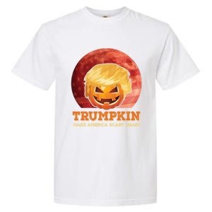 Trumpkin Make Halloween Great Again President Trump Pumpkin Gift Garment-Dyed Heavyweight T-Shirt