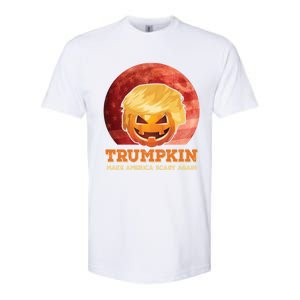 Trumpkin Make Halloween Great Again President Trump Pumpkin Gift Softstyle CVC T-Shirt