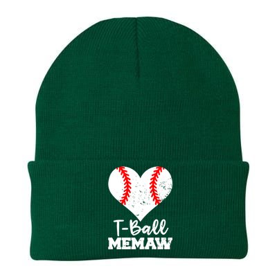 Tgiftball Memaw Heart Funny Tee Ball Memaw Gift Knit Cap Winter Beanie