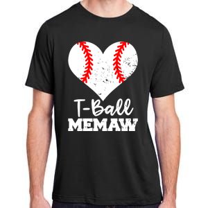 Tgiftball Memaw Heart Funny Tee Ball Memaw Gift Adult ChromaSoft Performance T-Shirt